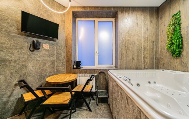 Сауна Авиатор с джакузи